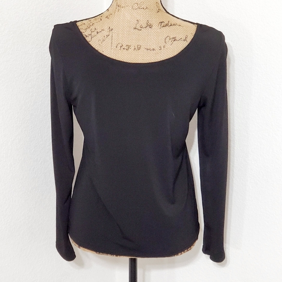 George black long sleeve bead sequin  embellished dressy top sz.Med. - Picture 6 of 6